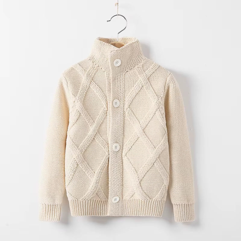2-12T Kleinkind Kind Jungen Kleidung Gentleman Strickjacke Pullover Winter Warm Top Langarm Lässige Strickwaren Outfit