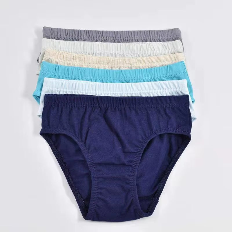 6Pc Jungen Mädchen Feste Unterwäsche Baby Höschen Slips Kinder Höschen Für Kinder 2-10Years