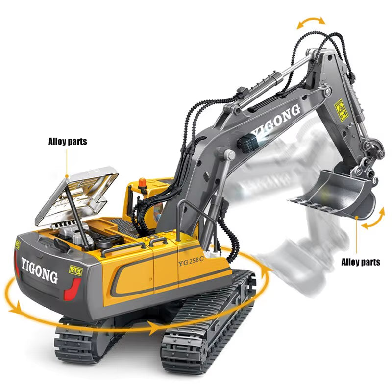 RC Auto Kinder Spielzeug Fernbedienung Auto Spielzeug Für Jungen Funks Teuerung Bagger Muldenkipper Bulldozer Elektroauto Kinderspiel Zeug Geschenk