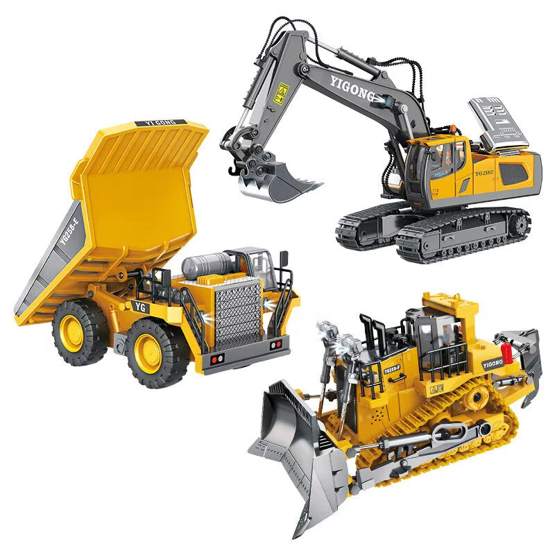RC Auto Kinder Spielzeug Fernbedienung Auto Spielzeug Für Jungen Funks Teuerung Bagger Muldenkipper Bulldozer Elektroauto Kinderspiel Zeug Geschenk
