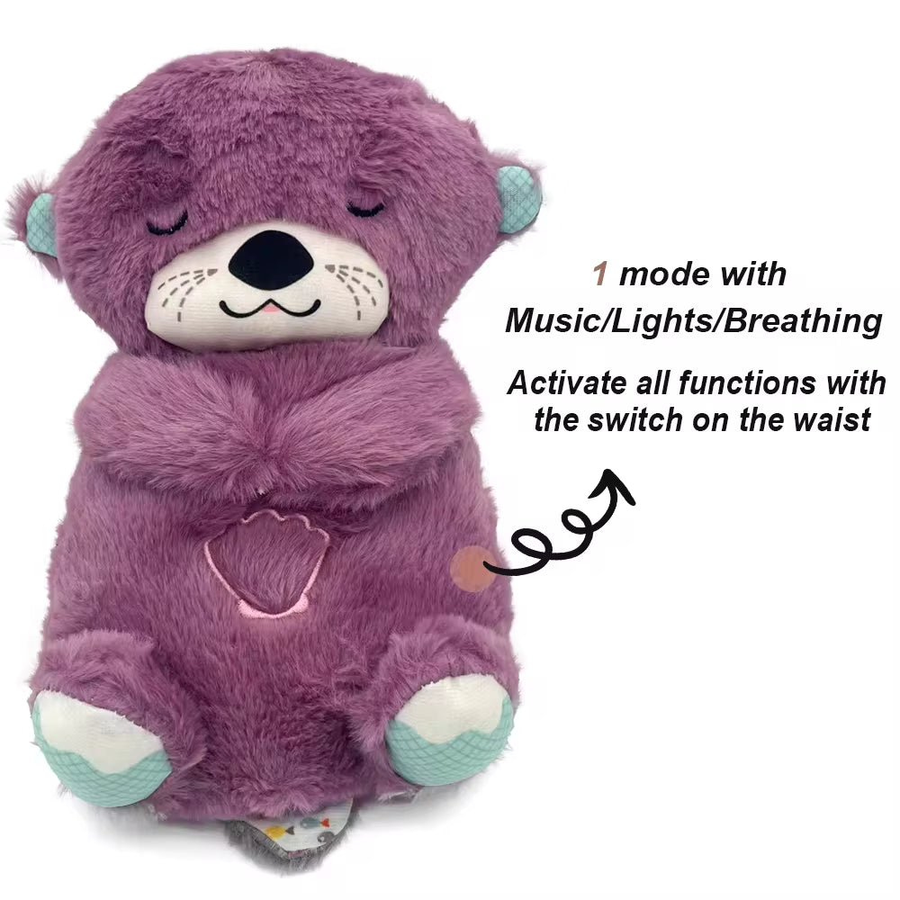 Cuddle Buddy Bear: The Soothing Otter Stuffed Animal That Plays Lullabies and Lights Up — Because Your Baby Deserves a Nightlight and a Personal DJ!
