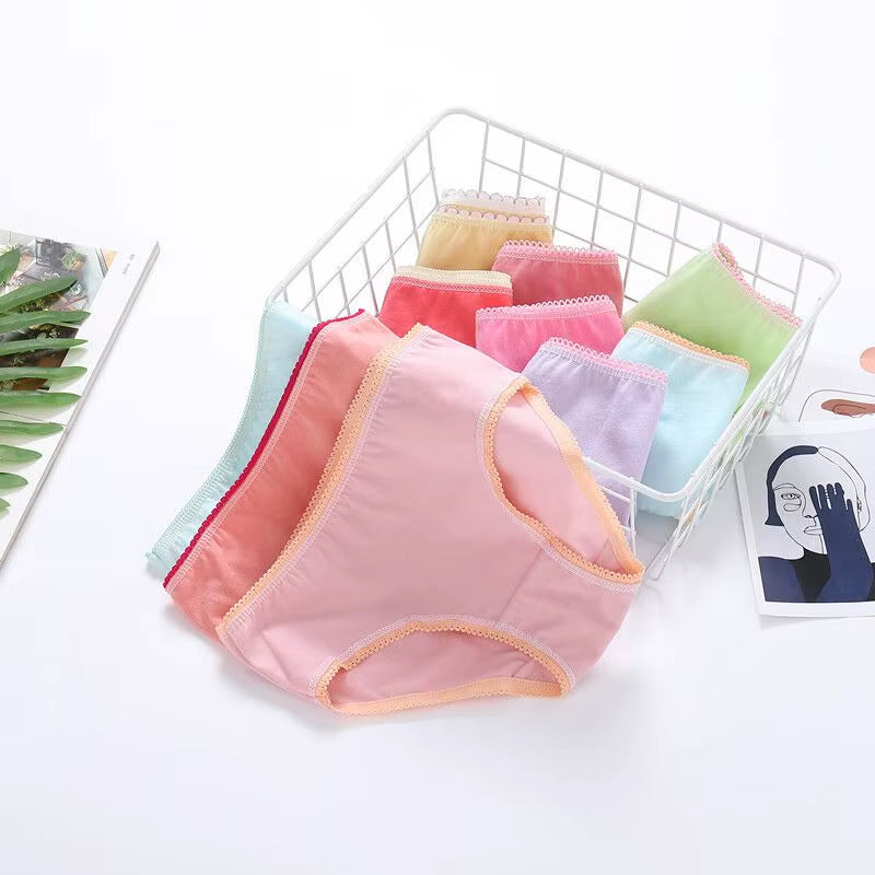 6Pc Jungen Mädchen Feste Unterwäsche Baby Höschen Slips Kinder Höschen Für Kinder 2-10Years