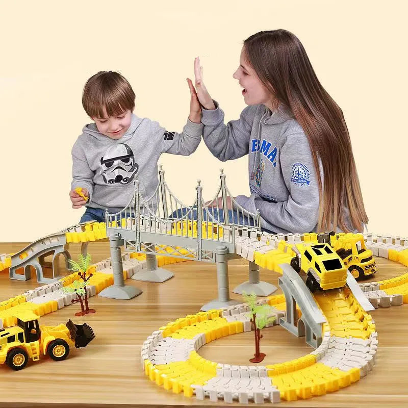 Rail Car Toy Race Car Track