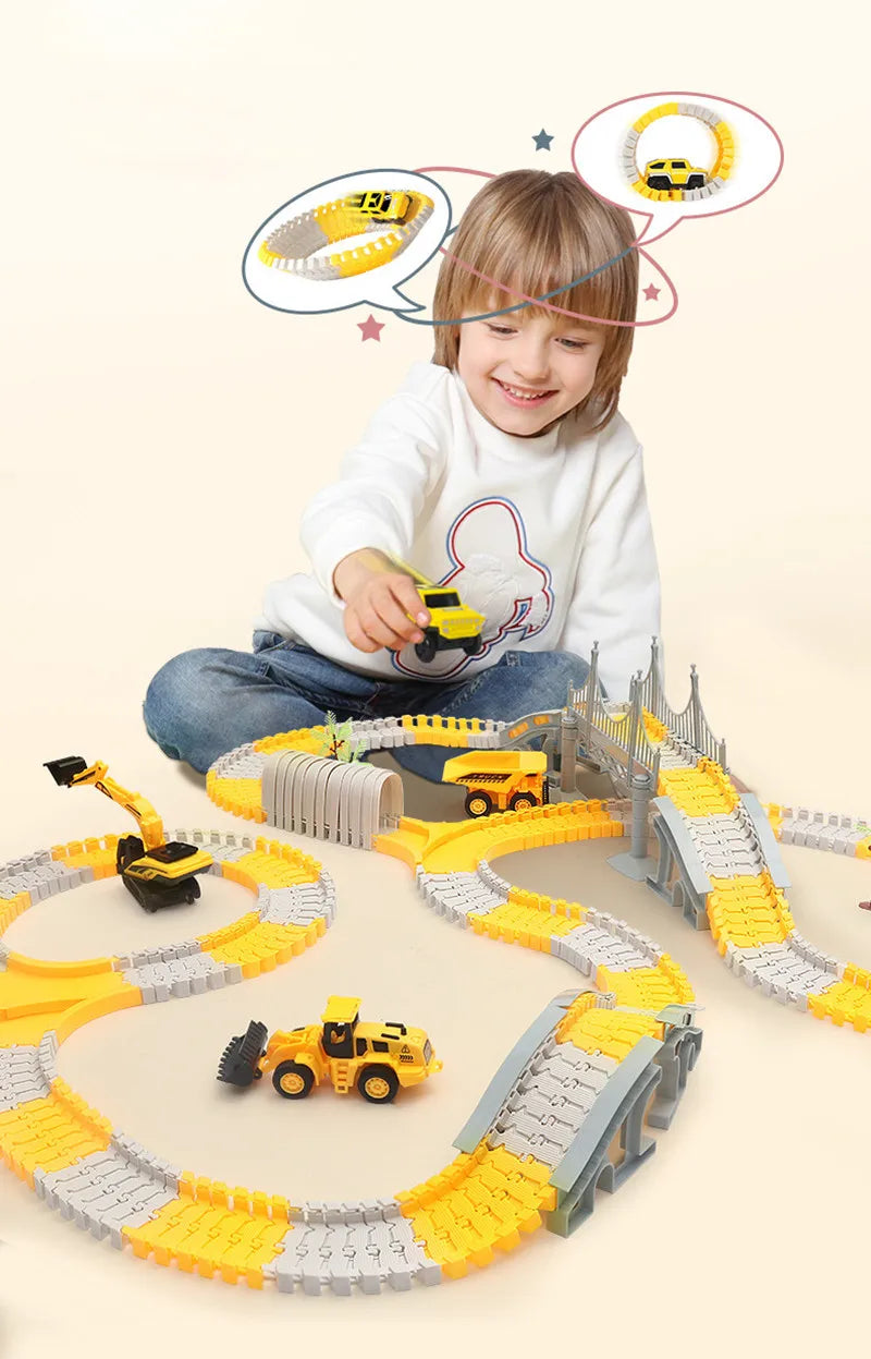 Rail Car Toy Race Car Track
