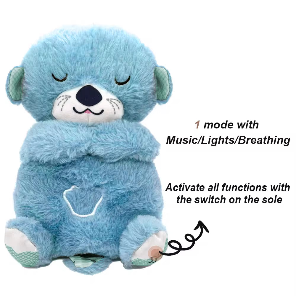 Cuddle Buddy Bear: The Soothing Otter Stuffed Animal That Plays Lullabies and Lights Up — Because Your Baby Deserves a Nightlight and a Personal DJ!