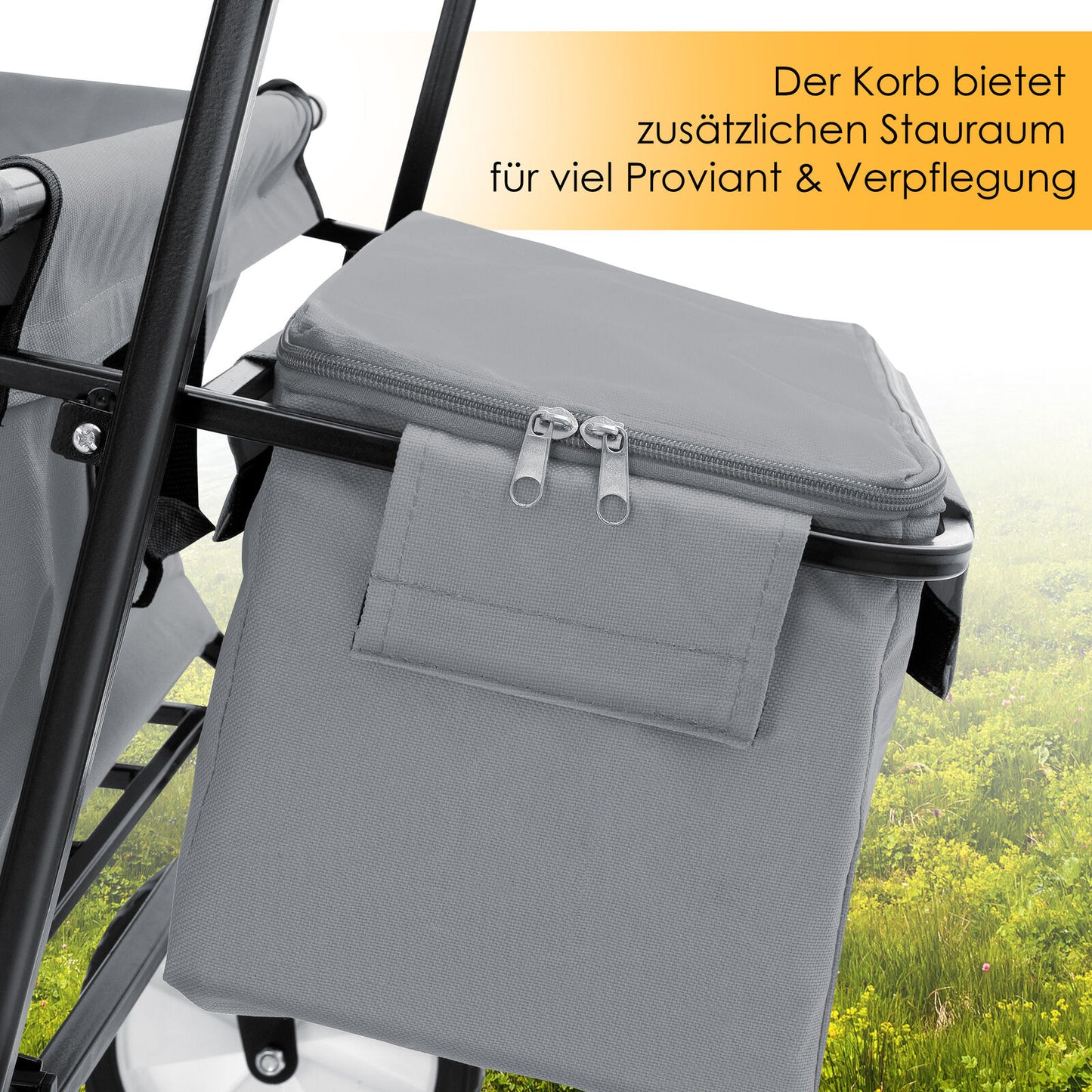 KESSER® Bollerwagen Faltbar Dach Handwagen Klappbar Transportkarre Gerätewagen