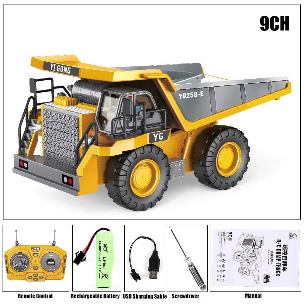 RC Auto Kinder Spielzeug Fernbedienung Auto Spielzeug Für Jungen Funks Teuerung Bagger Muldenkipper Bulldozer Elektroauto Kinderspiel Zeug Geschenk