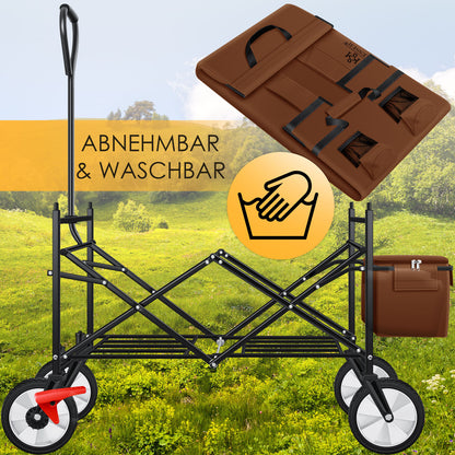 KESSER® Bollerwagen Faltbar Dach Handwagen Klappbar Transportkarre Gerätewagen