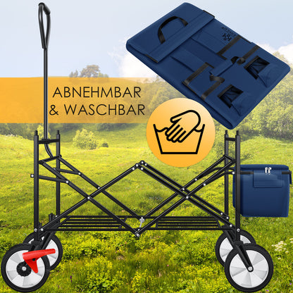 KESSER® Bollerwagen Faltbar Dach Handwagen Klappbar Transportkarre Gerätewagen