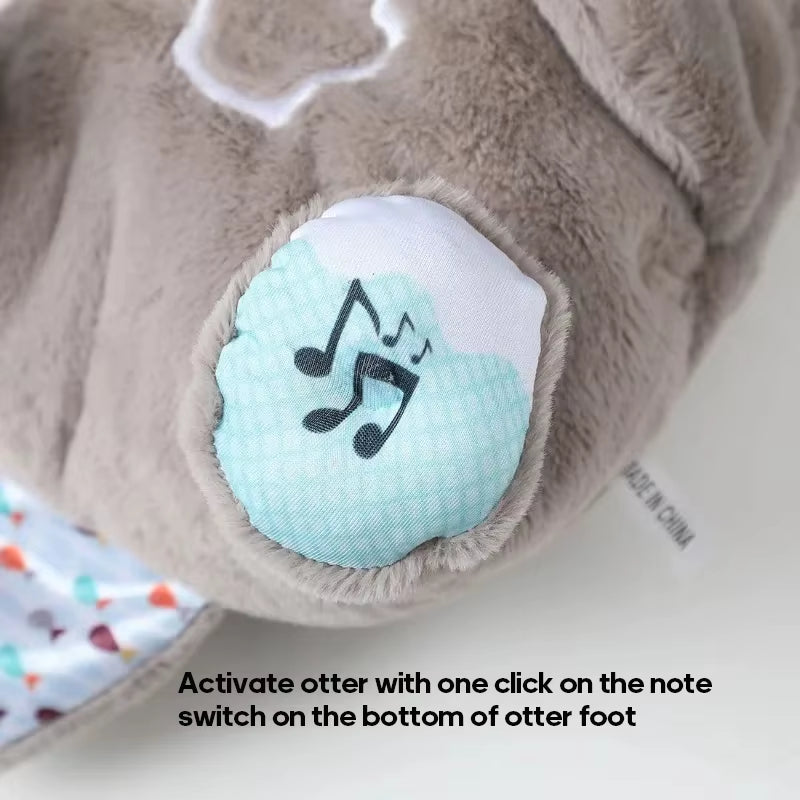 Cuddle Buddy Bear: The Soothing Otter Stuffed Animal That Plays Lullabies and Lights Up — Because Your Baby Deserves a Nightlight and a Personal DJ!