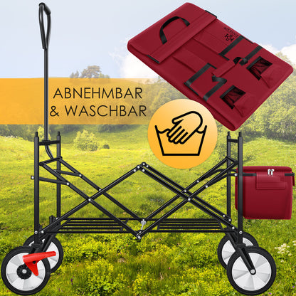 KESSER® Bollerwagen Faltbar Dach Handwagen Klappbar Transportkarre Gerätewagen