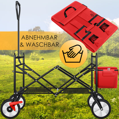 KESSER® Bollerwagen Faltbar Dach Handwagen Klappbar Transportkarre Gerätewagen