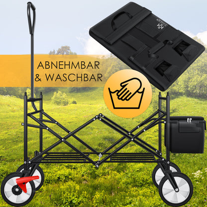 KESSER® Bollerwagen Faltbar Dach Handwagen Klappbar Transportkarre Gerätewagen