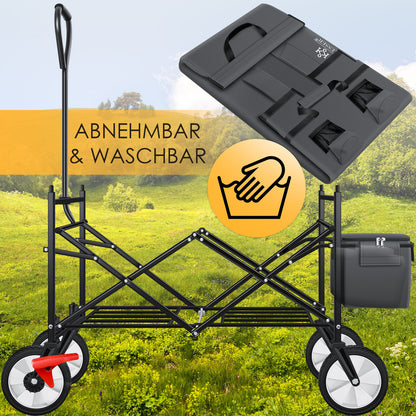 KESSER® Bollerwagen Faltbar Dach Handwagen Klappbar Transportkarre Gerätewagen