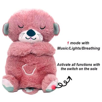Cuddle Buddy Bear: The Soothing Otter Stuffed Animal That Plays Lullabies and Lights Up — Because Your Baby Deserves a Nightlight and a Personal DJ!