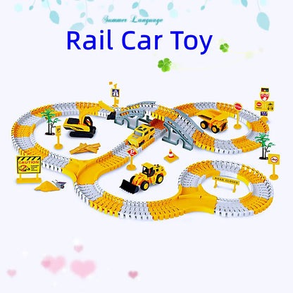 Rail Car Toy Race Car Track