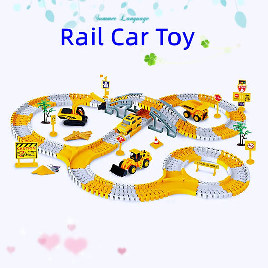 Rail Car Toy Race Car Track