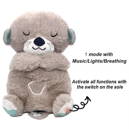 Cuddle Buddy Bear: The Soothing Otter Stuffed Animal That Plays Lullabies and Lights Up — Because Your Baby Deserves a Nightlight and a Personal DJ!