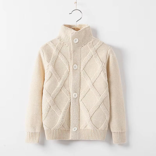 2-12T Kleinkind Kind Jungen Kleidung Gentleman Strickjacke Pullover Winter Warm Top Langarm Lässige Strickwaren Outfit