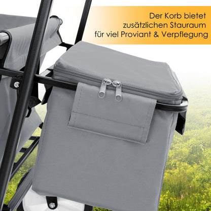 KESSER® Bollerwagen Faltbar Dach Handwagen Klappbar Transportkarre Gerätewagen